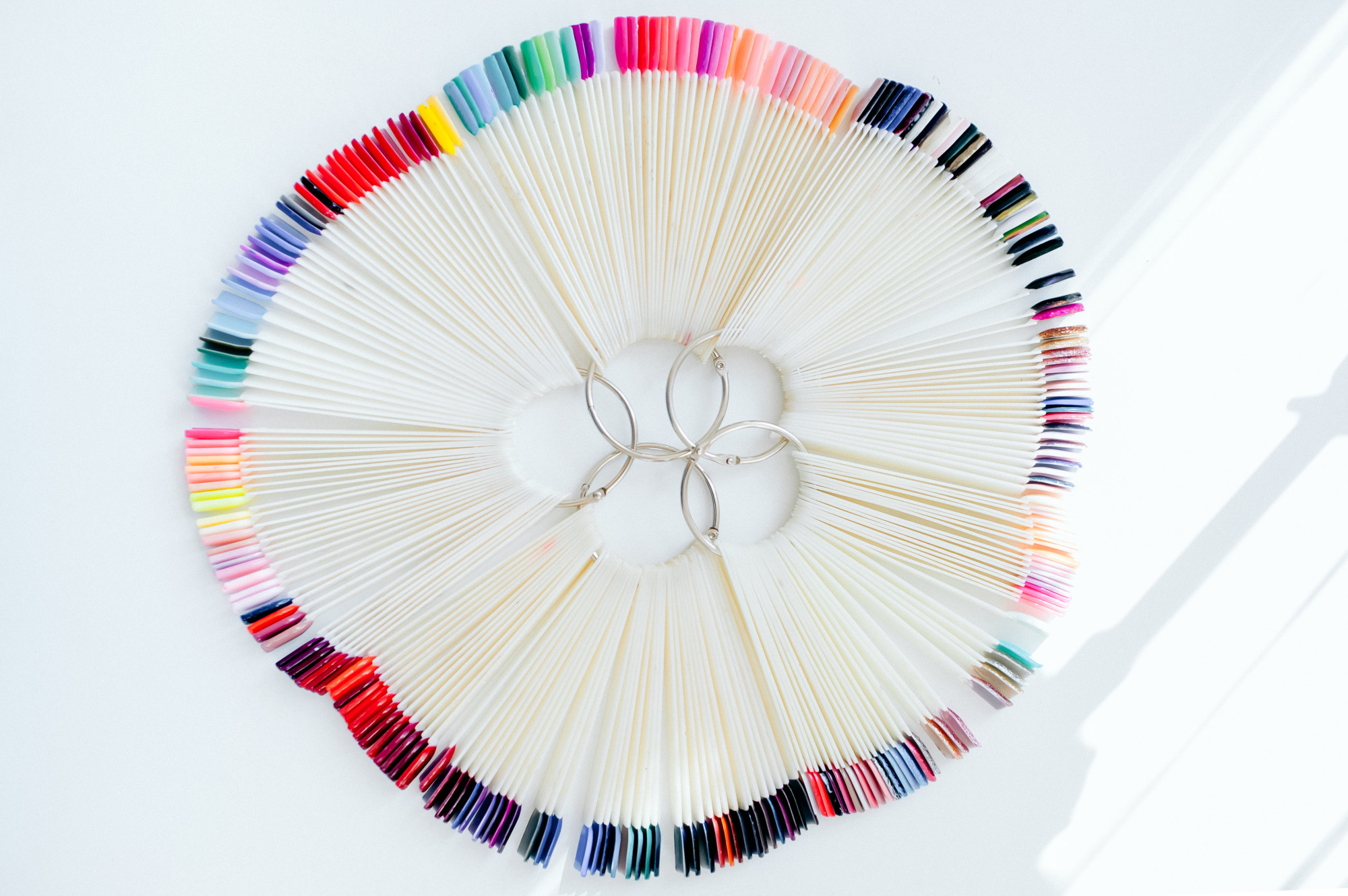 Sample swatches showing thread palette